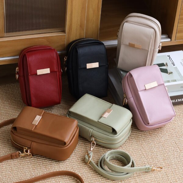 Fashion Magnetic Zipper Waterproof PU Leather Purse Wallet