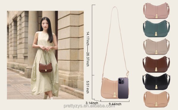 Women's Shoulder Bags Small Travel Handbag Messenger Cross Body PU Messenger Bags - 图片 11