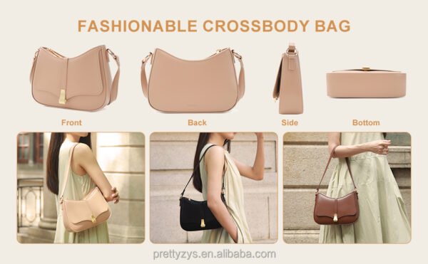 Women's Shoulder Bags Small Travel Handbag Messenger Cross Body PU Messenger Bags - 图片 6