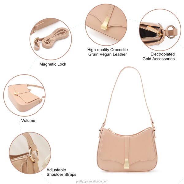 Women's Shoulder Bags Small Travel Handbag Messenger Cross Body PU Messenger Bags - 图片 5