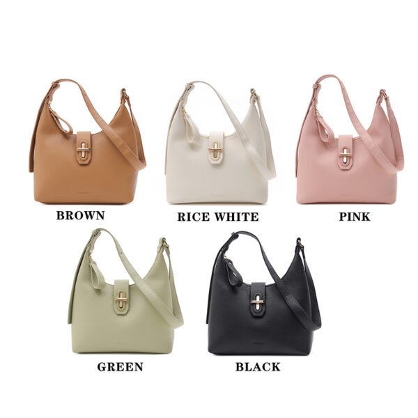 Custom Logo Famous Brand Designer High Quality Pu Leather Tote Bag Saddle Bag - 图片 3