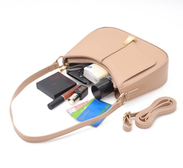 Customized Design High Quality Soft PU Leather Underarm Bag Tote Handbag for Women - 图片 11